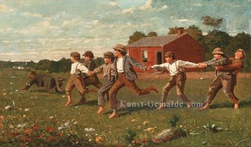  realismus - Snap The Whip Realismus Maler Winslow Homer